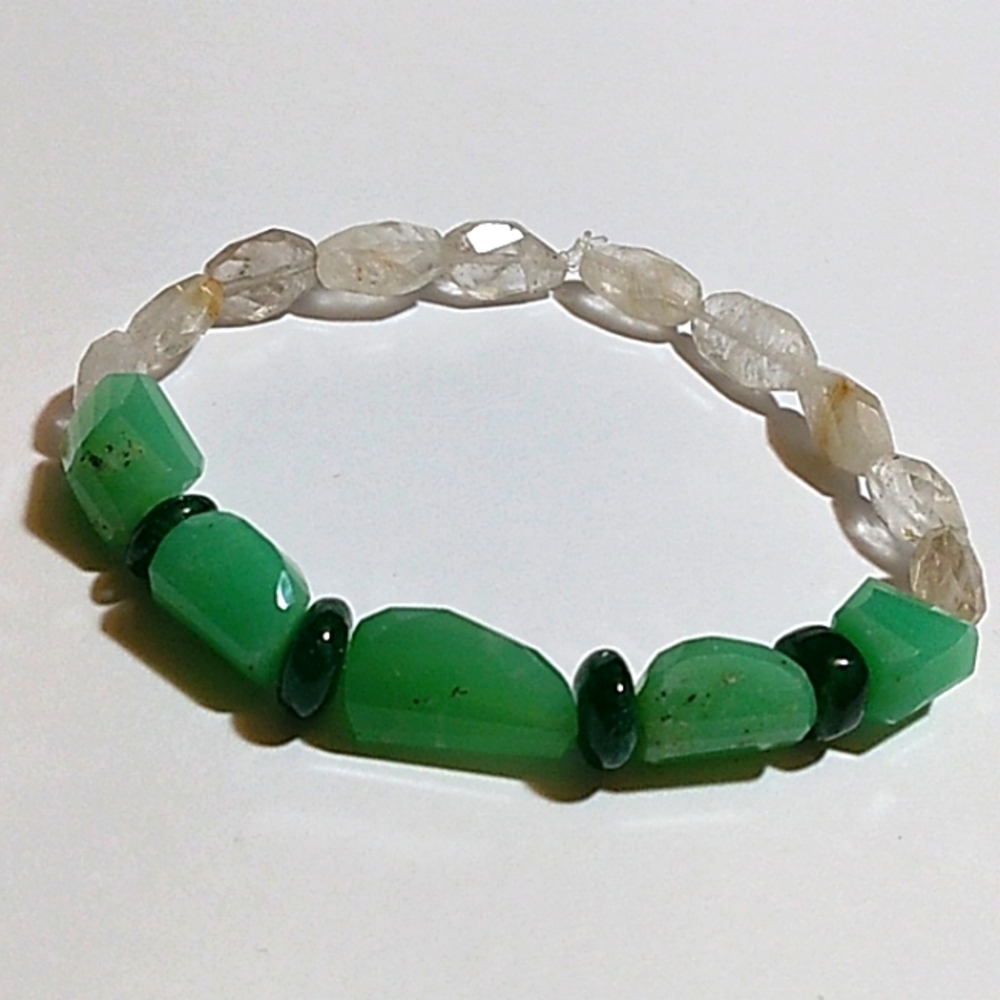NWT. Semi Precious Stretch Bracelet.
